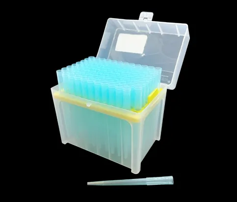 Racked pipette tips